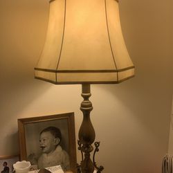 Lamp, Antique Brass