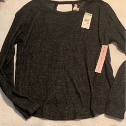 Black Long Sleeve Blouse New Size L