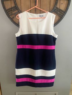 Striped Sleeveless Sheath Dress