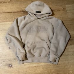 essential Hoodie cream color size extra small 