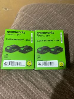 Greenworks 2.0ah 2pack batteries