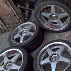 $1,200 Real Japanese 17 - 18“ JDM Sparco Wheels 5 X 114 From NSX Acura Fits Most Rear Wheel Drive 