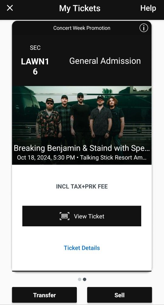 Breaking Benjamin Tickets