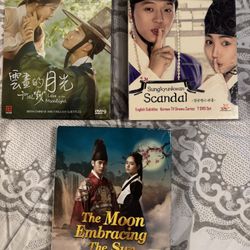 3 KOREAN TV DRAMA DVD BOX SET Love Moonlight Sungkyunkwan Moon Embracing VG