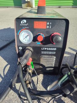LOTOS LTP5000D 50Amp Non-Touch Pilot Arc Plasma Cutter Machine with Surface Rust Removal Mode, 5/