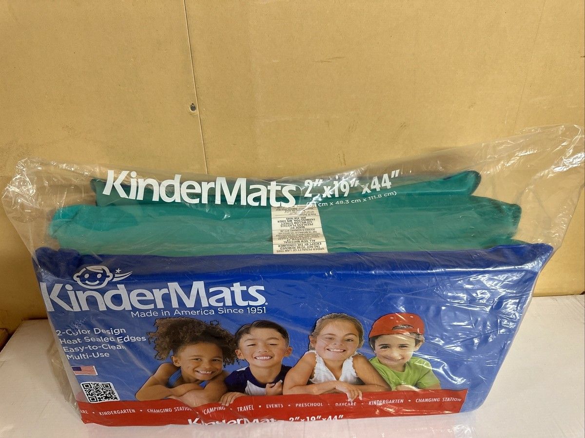 Kindermat Brand-NEW UNUSED-Nap Mat-2" Thick, Blue and Teal-1 Unit per Package