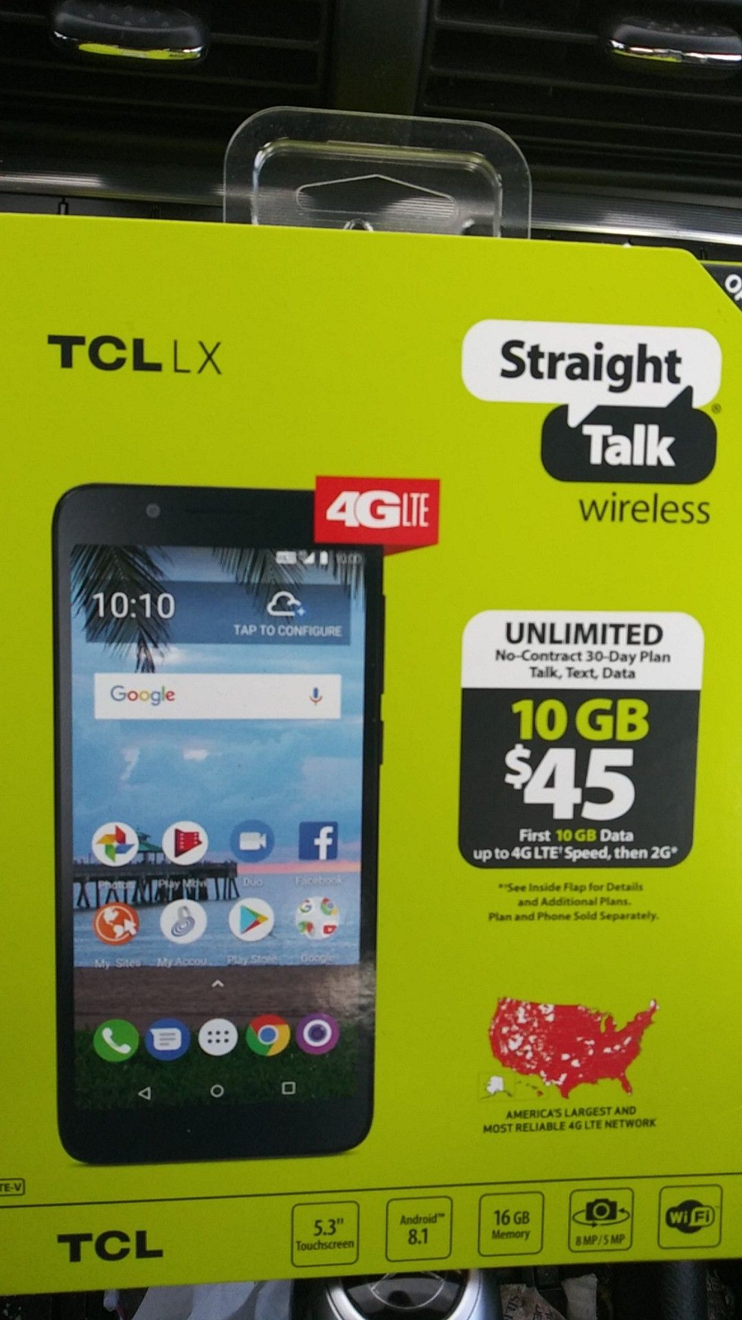 Nwb TCL lx. Straight talk wireless phone