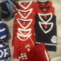 Soccer Jerseys/scarfs/hats 