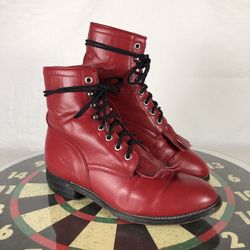 Women's justin roper top lace up boots