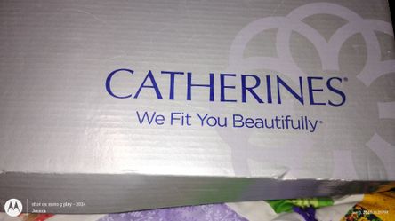 Catherines Women's Black Wide Width Comfort Flats Size 11W