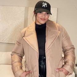 Belted Puffer Trench Coat