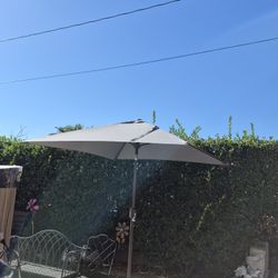 6.5" FT Square Market Umbrella Patio Color: Gray Base Not Included 