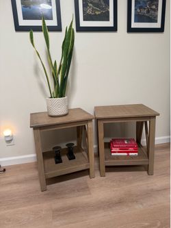Matching set of two side tables