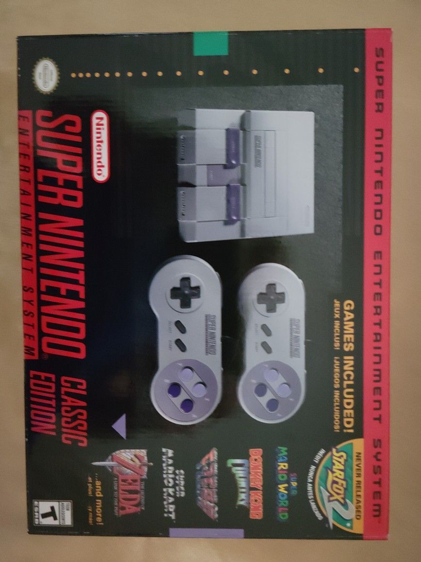 Nes Classic And Super Nintendo Classic Consoles.