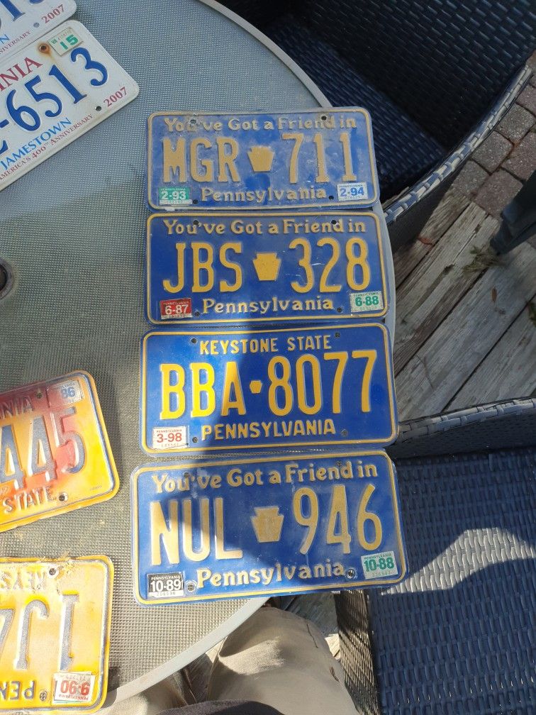 Old License Plates