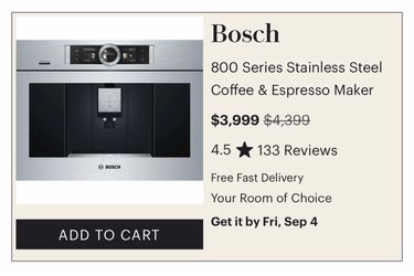 Bosch Built-In Coffee Maker