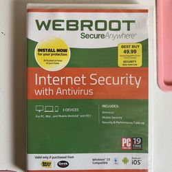 Webroot SecureAnywhere Internet Security New