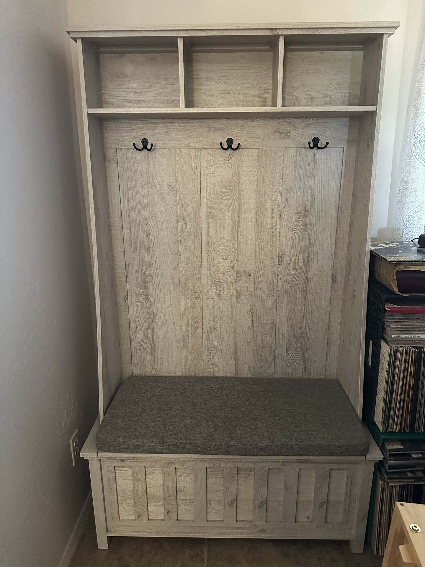 Coat Rack And Storage Bench