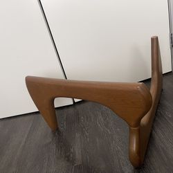 Mid Century Modern Triangle Coffee Table Legs - Solid Wood Base