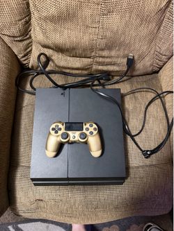 Sony PlayStation 4 Console with Gold Controller