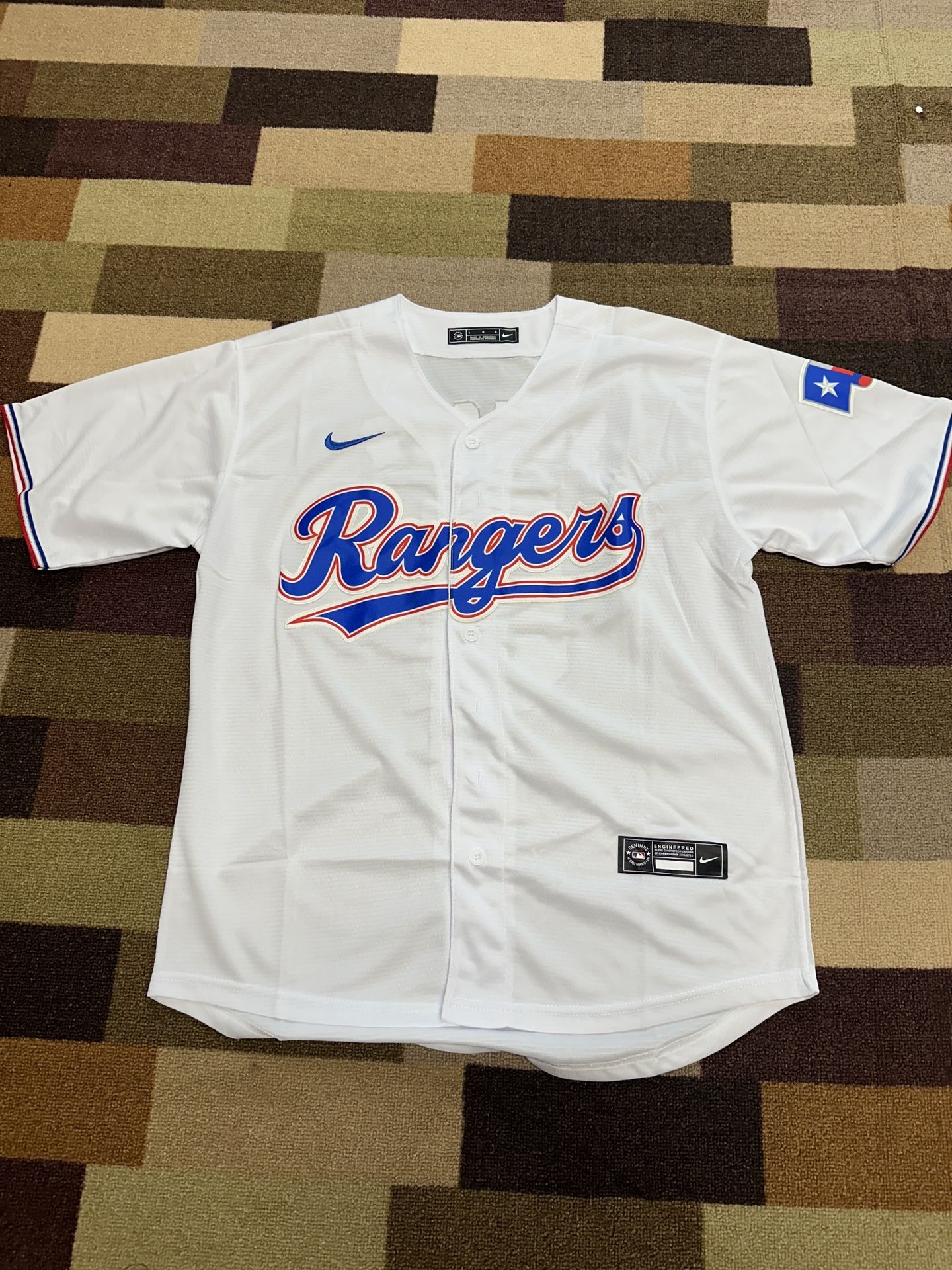Seager #5 Texas Rangers White Baseball Jersey