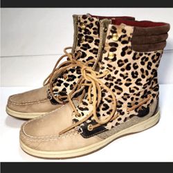 Sperry Cheetah Print Boots 