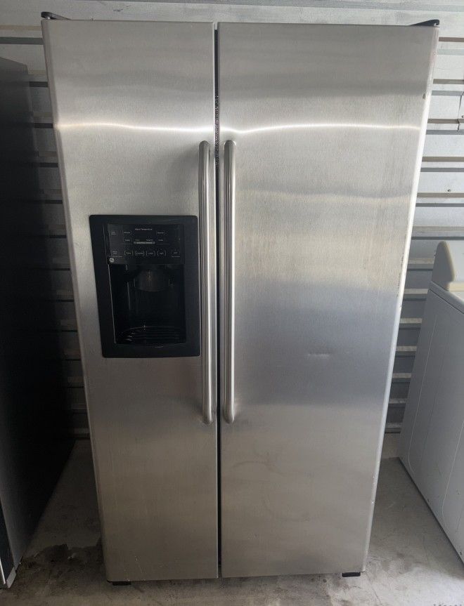 GE Stainless Steel Refrigerator And Freezer