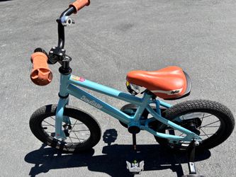 Joystar Kids Bike Teal with Orange Accents