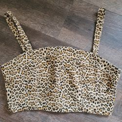 Cute Cheetah Print Top