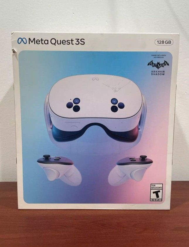 Meta quest 3S 128gb Batman Arkham shadow included floor model