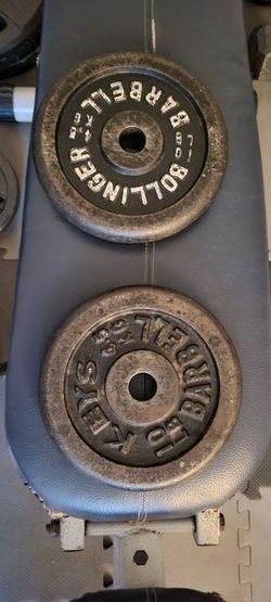 2 x 10 lb plates 1 inch holes