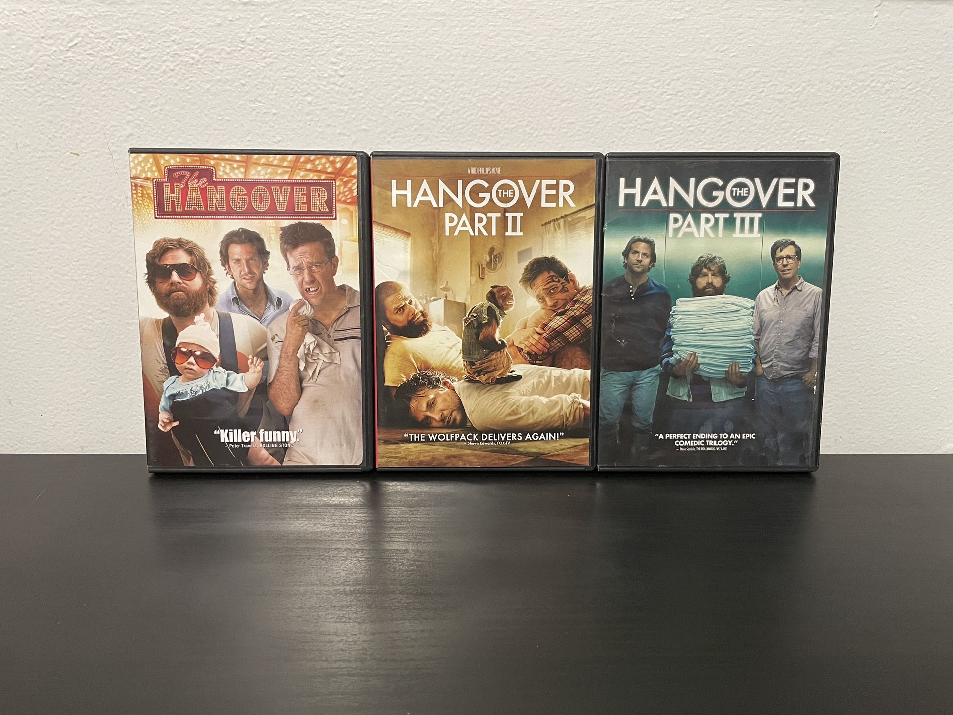 The Hangover Trilogy DVD Movie Bundle Bradley Cooper Comedy