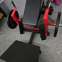 Hip Thrust Glute Bridge Machine ** WEIGHTS NOT INCLUDED **