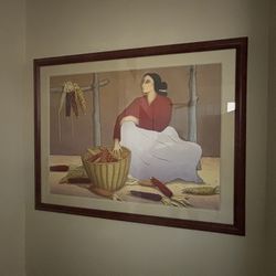 R.C.Gorman Sacred Corn, Matted, Framed, Signed, Dated And Numbered