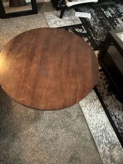 Small wood table