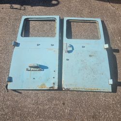 Pair 1965 Ford Econoline Rear Cargo Doors Rat Rod