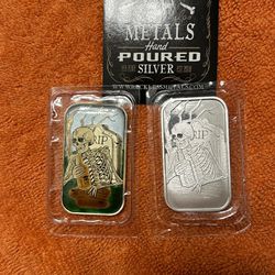 Reckless Metals Fine Silver Art Bar Limited Edition Series Set The Last Call