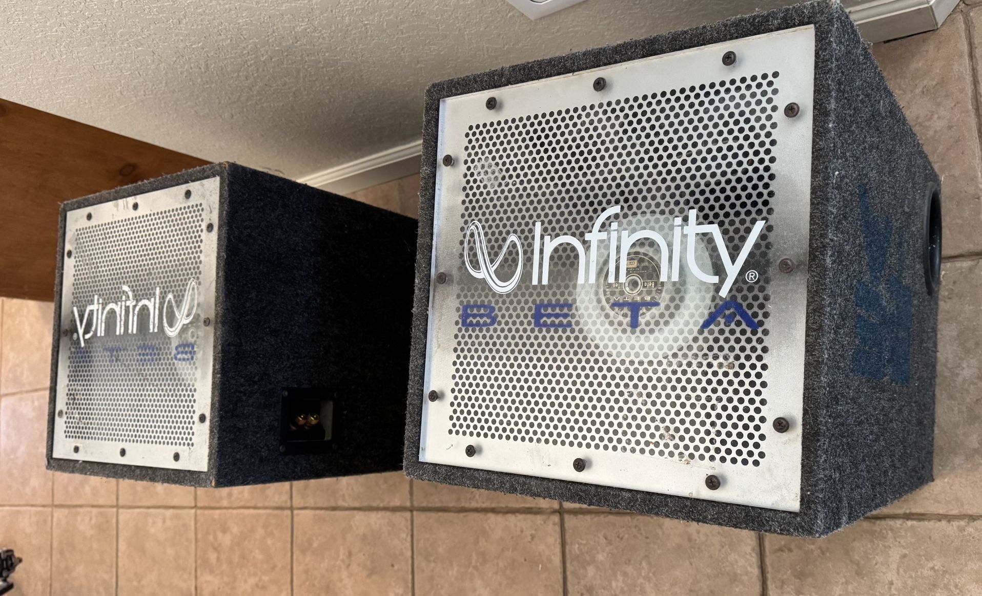 Infinity Beta 10 Subwoofer Pair – Car Audio Bass Boxes – $50 (for both)