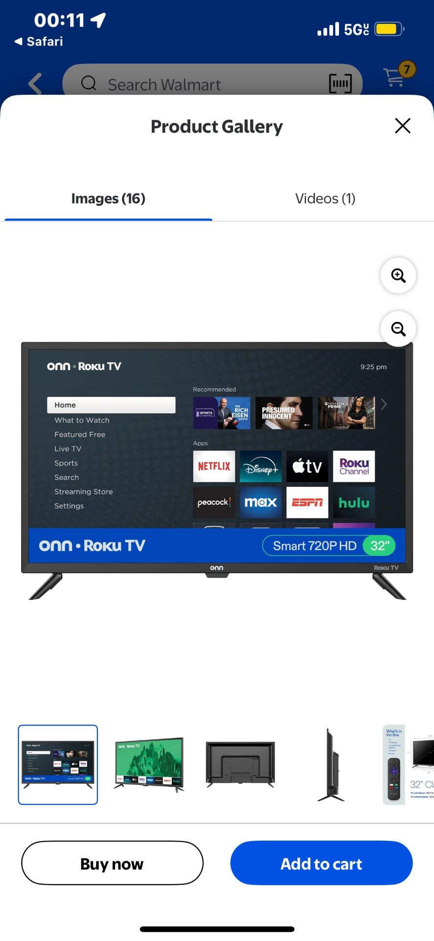 Onn Roku Tv 32”
