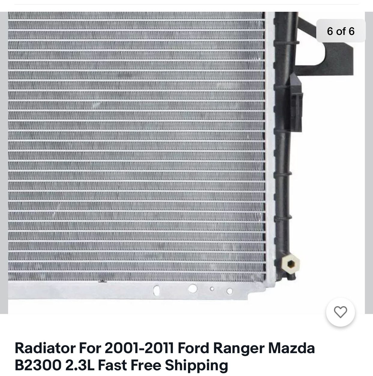 Ford Ranger 2001-2011 Radiator Mazda B2300 2.3L
