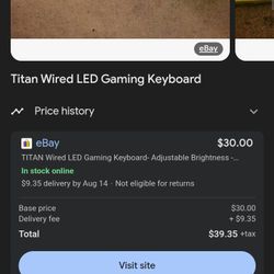 Titan Wired Gaming Keyboard 