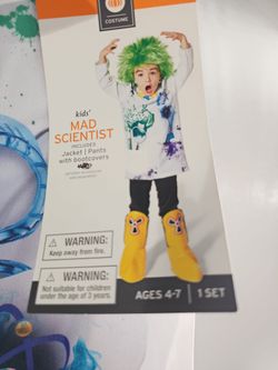 New Halloween Mad Scientist Costume 
