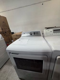 GE White Top-Load GAS Dryer