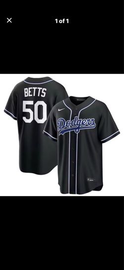 Nike Dodgers Mookie Betts Black Jersey 2XL-XL