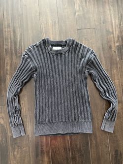 Pacsun grey vertical striped sweater size small