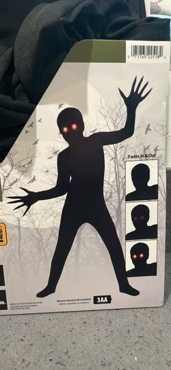 Shadow Monster Halloween Costume with Light-Up Eyes