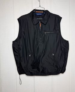 Vintage Rare  90s Black Polo Golf Ralph Lauren Windbreaker Polo Vest Men’s Large