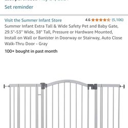 Extra Large Infant/pet Gate 