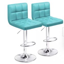 BAR STOOLS w/CHROME BASE