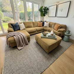 ASHLEY FURNITURE 3- PIECE SECTIONAL w/ OTTOMAN (FREE DELIVERY)(CLIFTON HEIGHTS PA 19018)